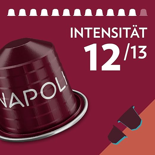 lavazza tales of napoli, reichhaltiges espresso erlebnis mit noten von karamell und kakao, 10 kapseln, nespresso kompatibel