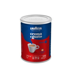 lavazza, crema e gusto classico, gemahlener kaffee, für mokka kanne oder filterkaffee, runder & einladender geschmack, intensität 7/10, würzige aromanoten, arabica & robusta, dunkle röstung, 250 g