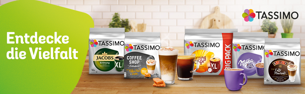 tassimo kapseln jacobs caffè crema classico xl, 5 x 16 pads, 80 kaffeekapseln