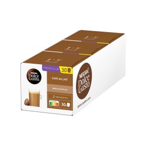 nescafÉ dolce gusto café au lait kaffeekapseln 3er vorratspack (3 x 30 kapseln)