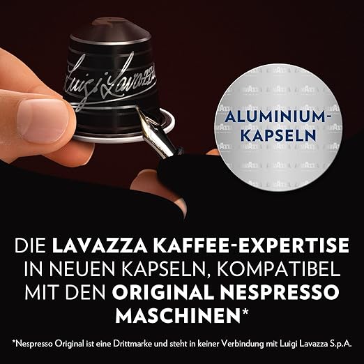 lavazza espresso lungo, floraler und aromatischer espresso, 10 kapseln, nespresso kompatibe