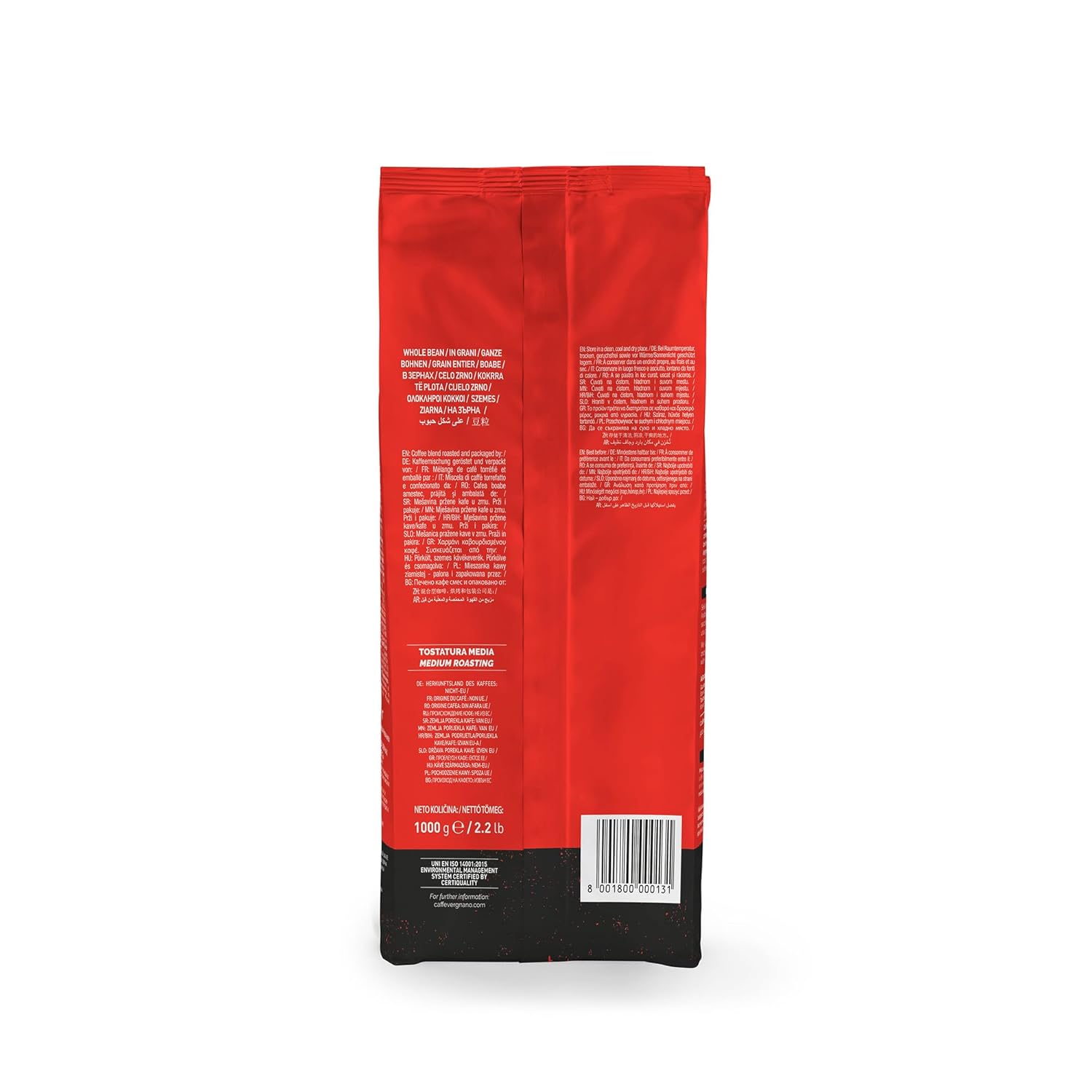 caffè vergnano 1882 kaffeebohnen espresso 1 packung enthält 1 kg