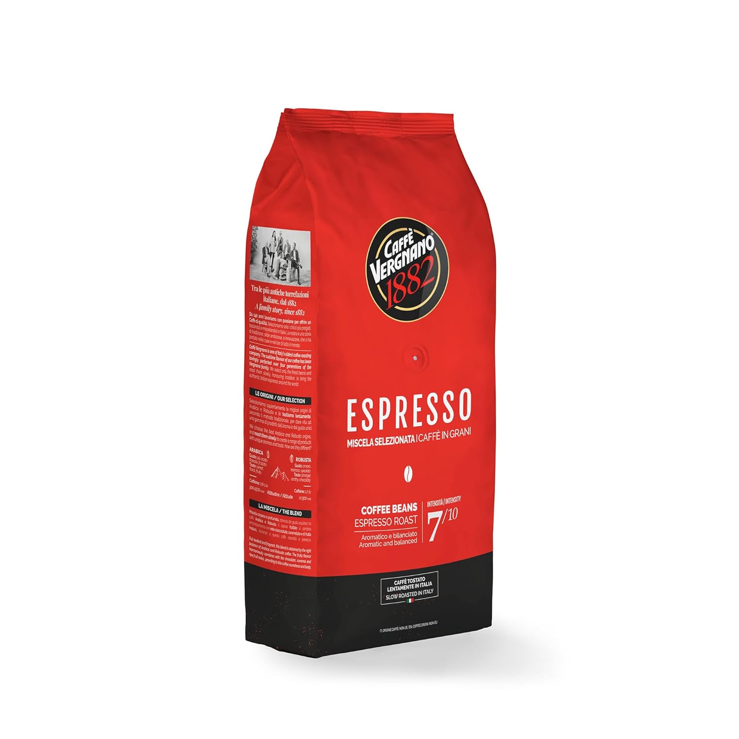 caffè vergnano 1882 kaffeebohnen espresso 1 packung enthält 1 kg