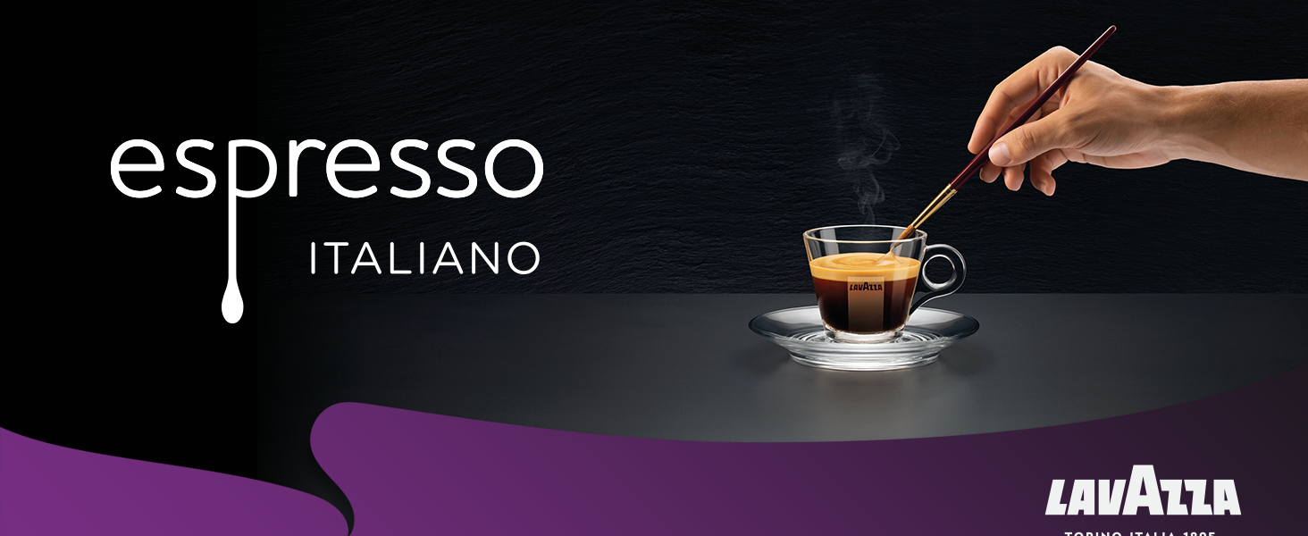 lavazza, espresso italiano cremoso, arabica und robusta kaffeebohnen, mit aromanoten von gewürzen und kakao, intensität 8/10, mittlere röstung, 1 packung mit 1 kg