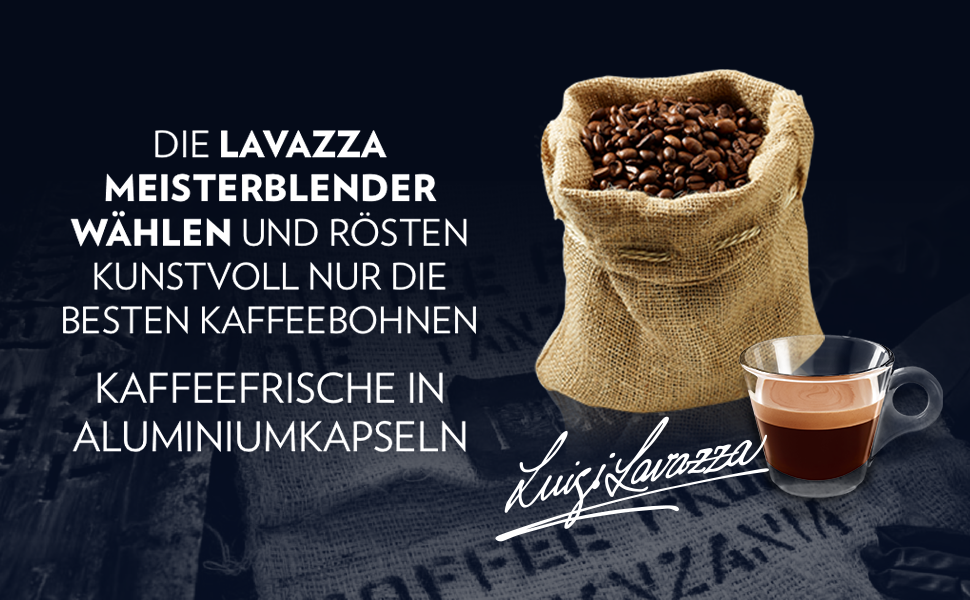 lavazza espresso qualita rossa, full bodied and balanced espresso, 30 capsules, nespresso compatible